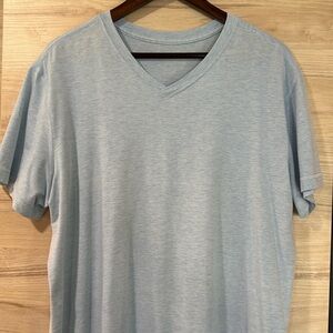Light blue heather Lululemon V-neck XXL